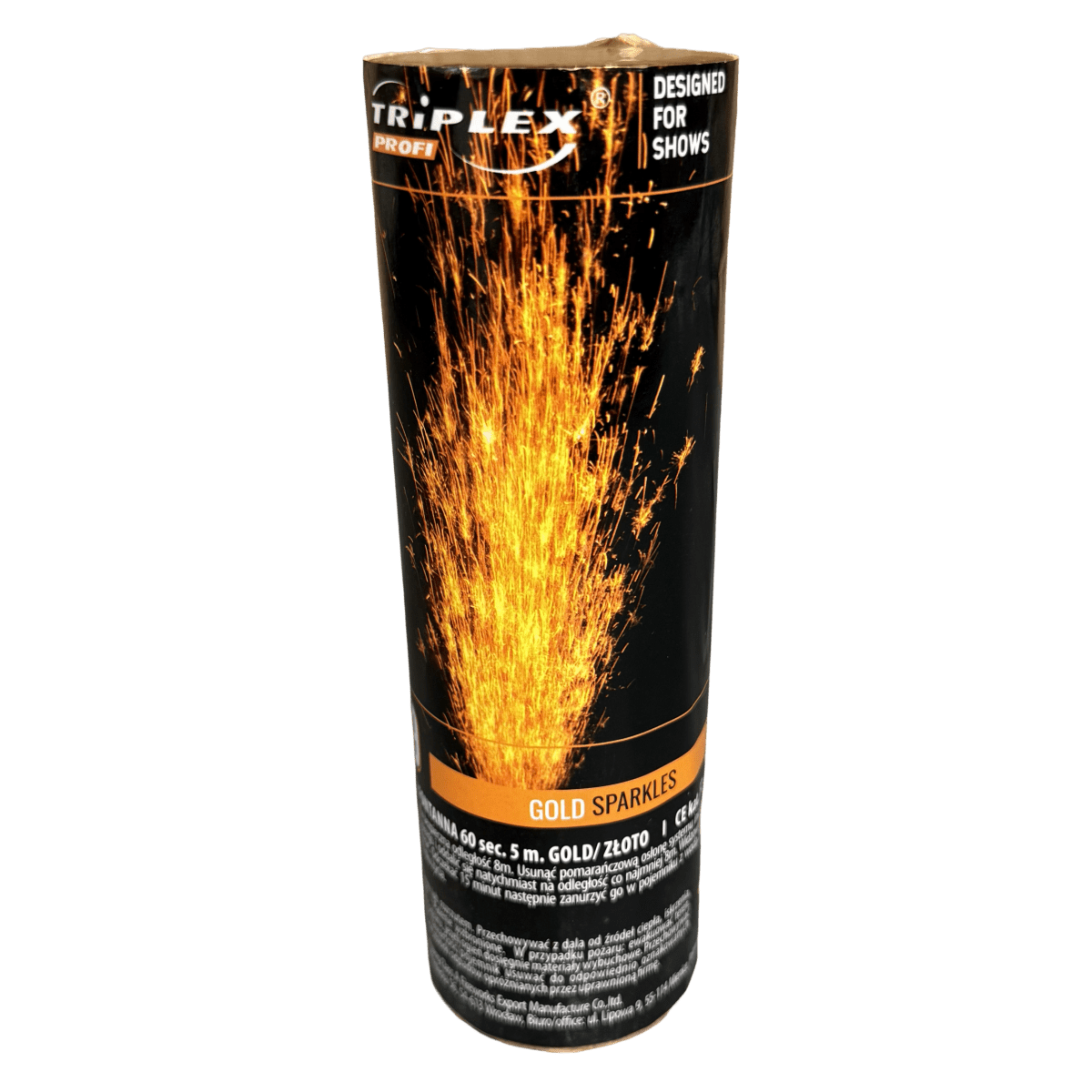 XF2009 Gold Sparklers 5m - Pyrokratia Oy