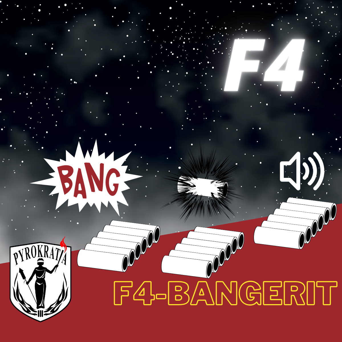 F4-bangerit - Pyrokratia Oy